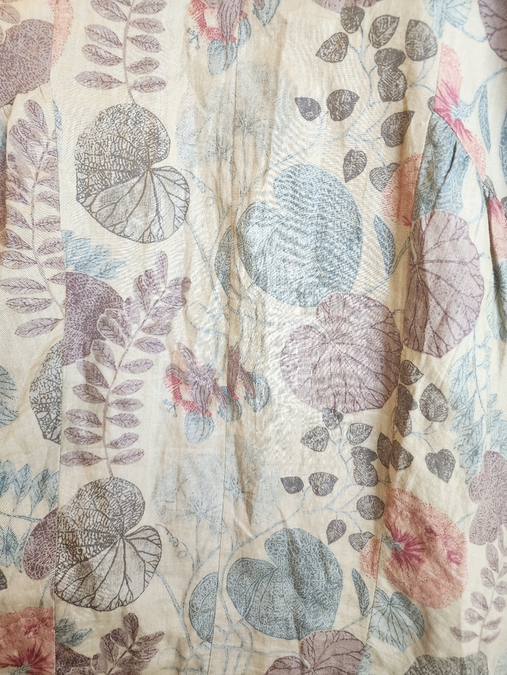 GMB DRESS FLORAL PRINT EARTHLY TONES SIDE PACKAGES BACK ZIPPER Size Large - Picture 12 of 13